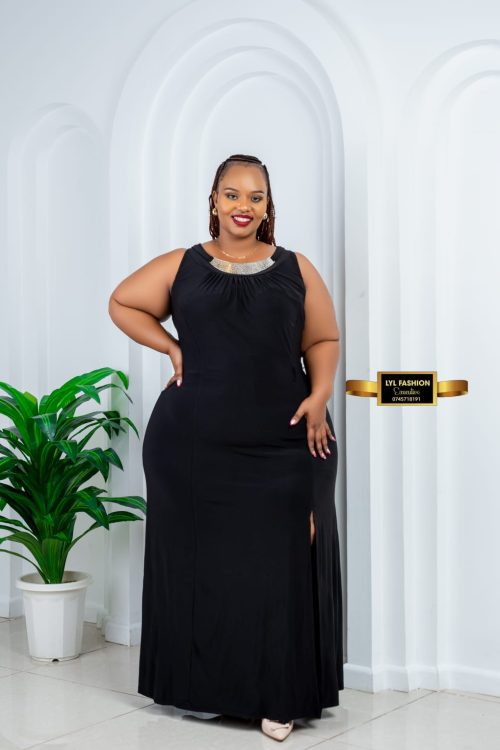 American Black Maxi Gown