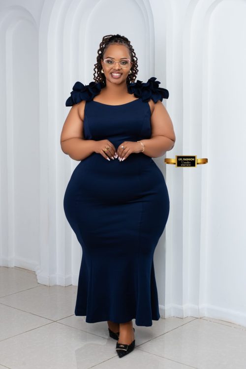 American Mermaid Ruffled Dress