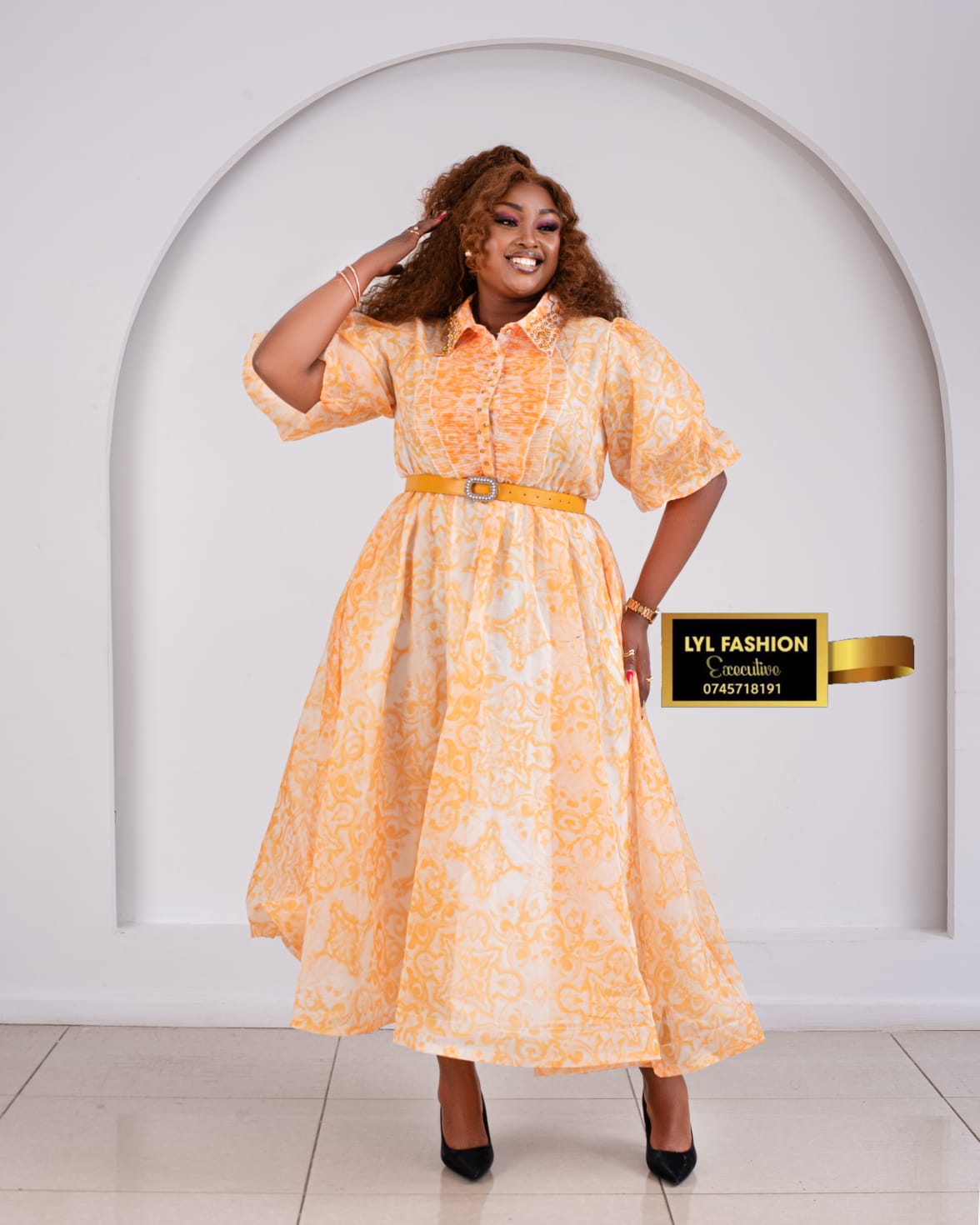 European Elegant Midi Dress 2 European Elegant Midi Dress - Image 2
