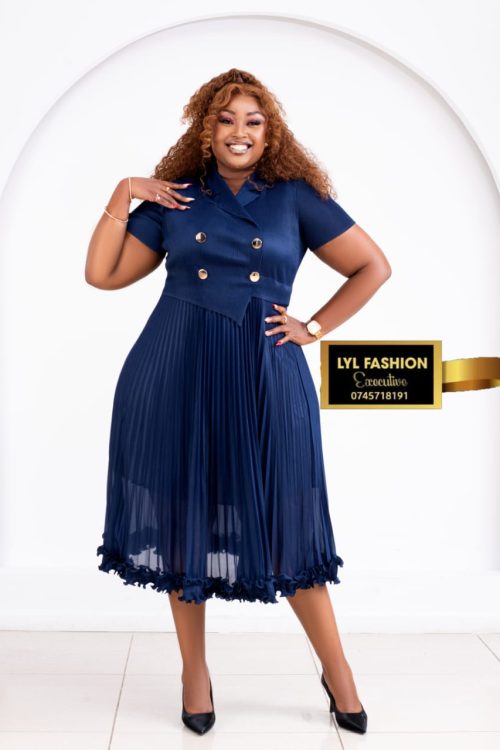 European Double Breasted Dress