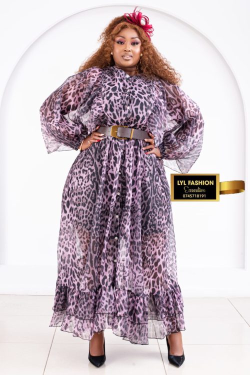 European Leopard Shear Dress