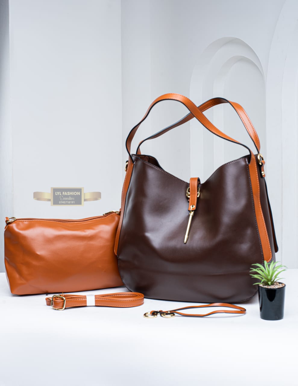 Signature Leather Satchel 1 Signature Leather Satchel