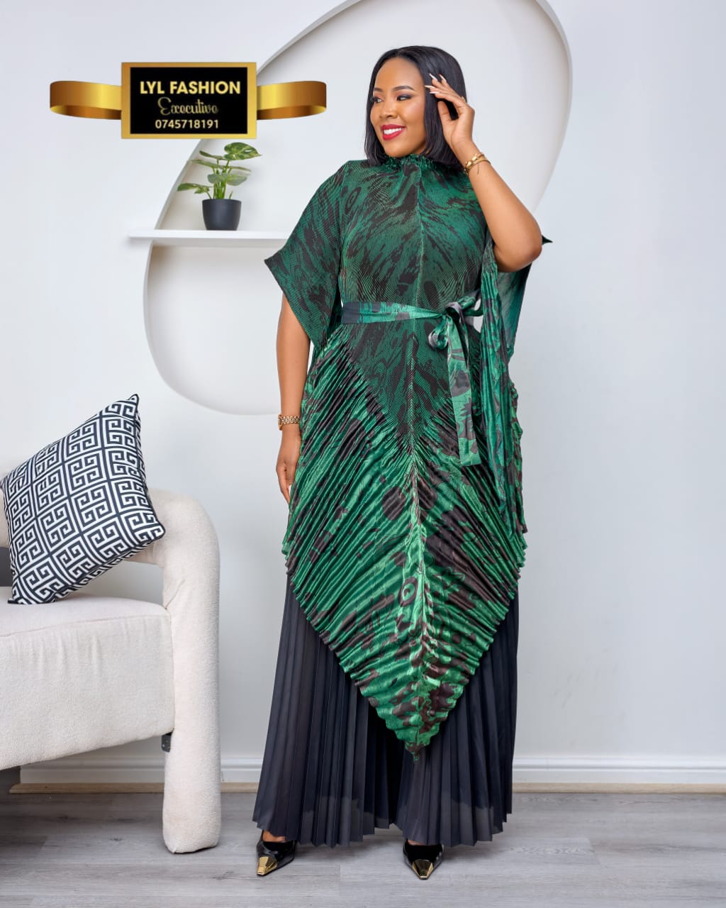 European Leaf-front Dress 1 European Leaf-front Dress